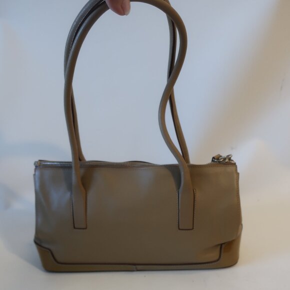 Authentic Womens Prada Enamel Brown Leather Designer Satchel Shoulder Ha… - Picture 4 of 16